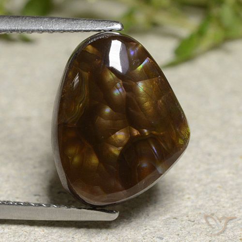 5.95ct Natürlicher Mehrfarbig Feuerachat, Fantasie, Lichtundurchlässig