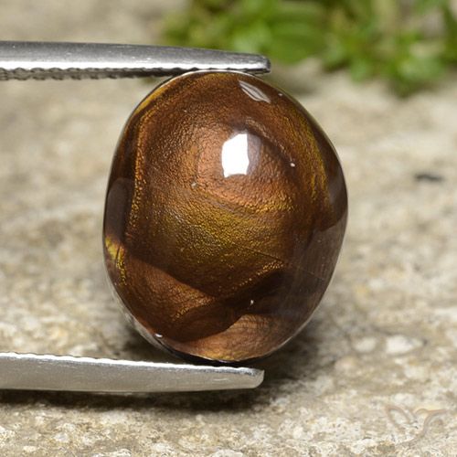 8.86ct Natürlicher Mehrfarbig Feuerachat, Oval, Lichtundurchlässig