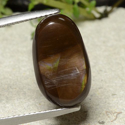 6.46ct Natürlicher Mehrfarbig Feuerachat, Fantasie, Lichtundurchlässig