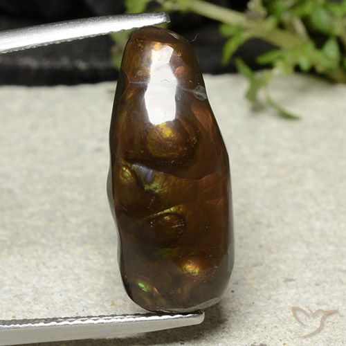 8.81ct Natürlicher Mehrfarbig Feuerachat, Fantasie, Lichtundurchlässig