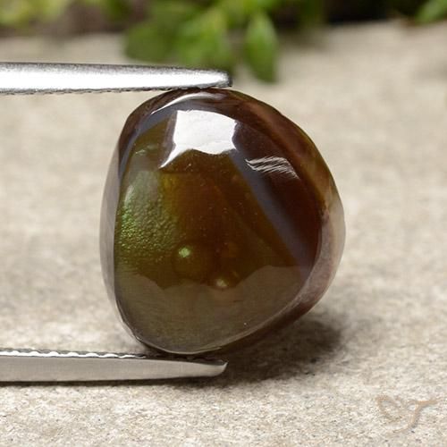 5.77ct Natürlicher Mehrfarbig Feuerachat, Fantasie, Lichtundurchlässig