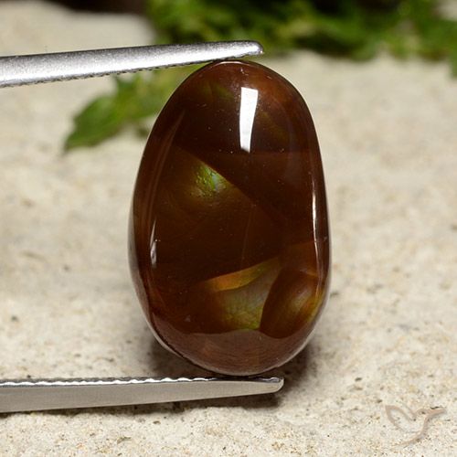 6.69ct Natürlicher Mehrfarbig Feuerachat, Fantasie, Lichtundurchlässig