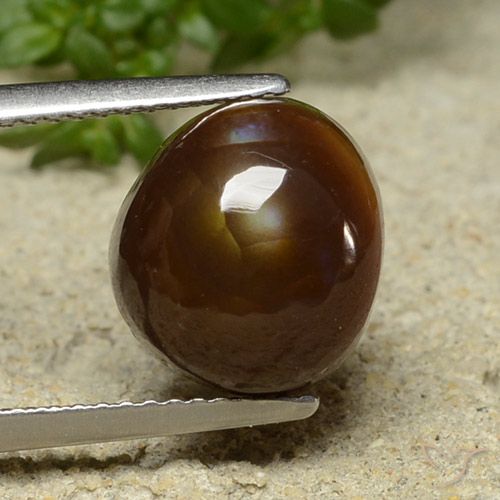 4.76ct Natürlicher Mehrfarbig Feuerachat, Fantasie, Lichtundurchlässig