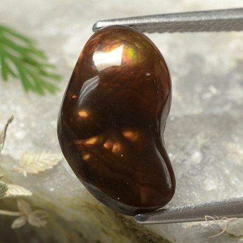 4.58ct Natürlicher Mehrfarbig Feuerachat, Fantasie, Lichtundurchlässig
