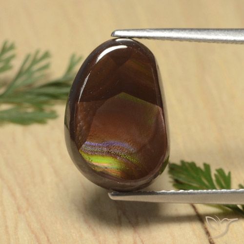 5.12ct Natürlicher Mehrfarbig Feuerachat, Fantasie, Lichtundurchlässig
