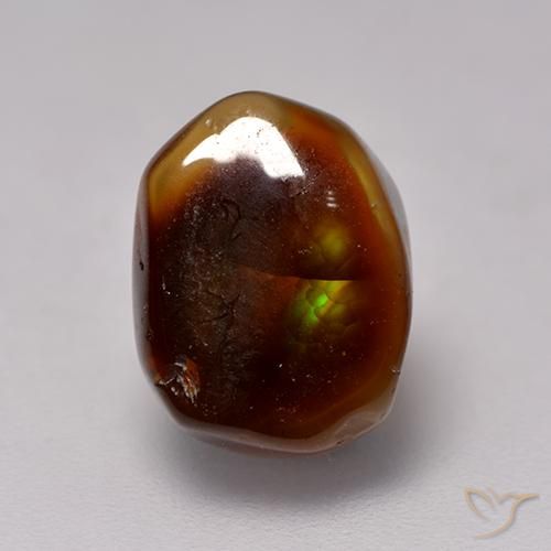 4.10ct Natürlicher Mehrfarbig Feuerachat, Fantasie, Lichtdurchlässig