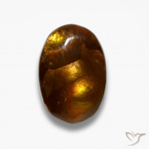 4.19ct Natürlicher Mehrfarbig Feuerachat, Oval, Lichtundurchlässig