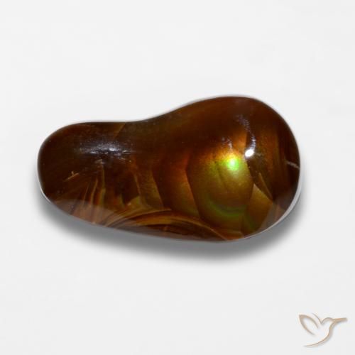 7.36ct Natürlicher Mehrfarbig Feuerachat, Fantasie, Lichtundurchlässig