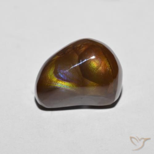 5.55ct Natürlicher Mehrfarbig Feuerachat, Fantasie, Lichtundurchlässig