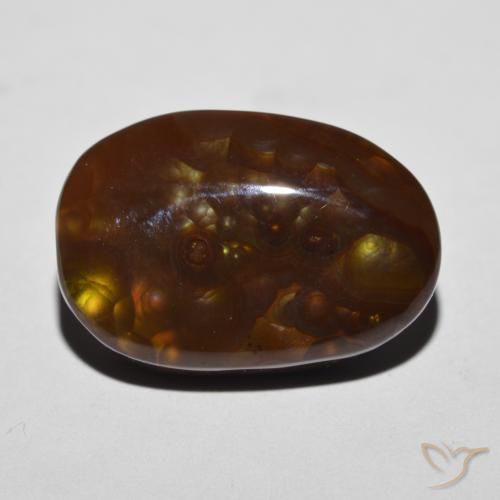 12.27ct Natürlicher Mehrfarbig Feuerachat, Fantasie, Lichtundurchlässig