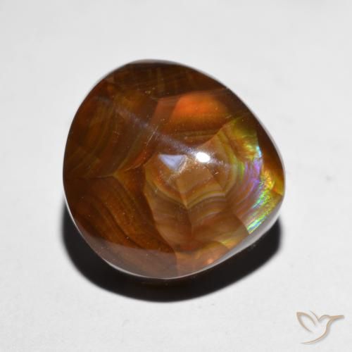 7.93ct Natürlicher Mehrfarbig Feuerachat, Fantasie, Lichtundurchlässig