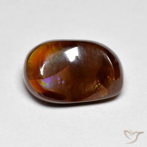 5.66ct Natürlicher Mehrfarbig Feuerachat, Fantasie, Lichtundurchlässig