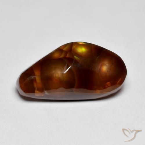 7.24ct Natürlicher Mehrfarbig Feuerachat, Fantasie, Lichtundurchlässig