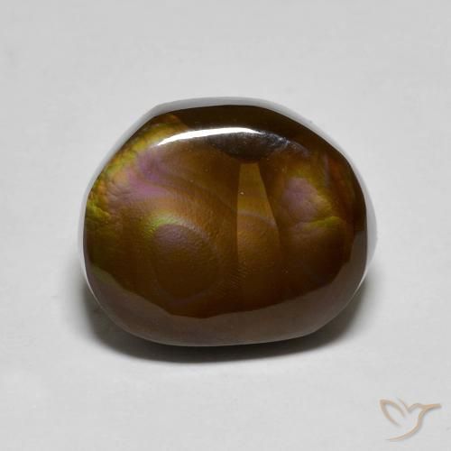 6.88ct Natürlicher Mehrfarbig Feuerachat, Fantasie, Lichtundurchlässig