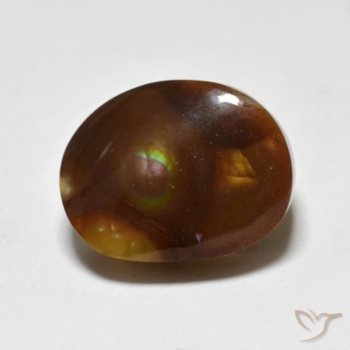6.45ct Natürlicher Mehrfarbig Feuerachat, Fantasie, Lichtundurchlässig
