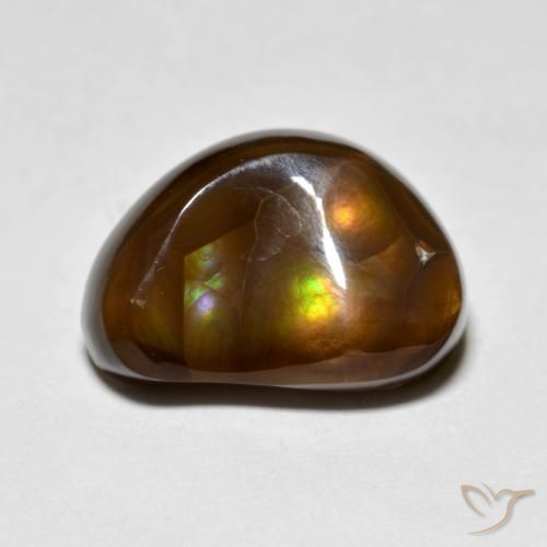 6.39ct Natürlicher Mehrfarbig Feuerachat, Fantasie, Lichtundurchlässig