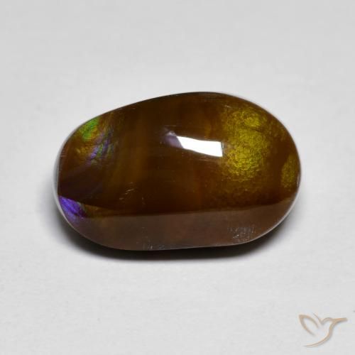 5.66ct Natürlicher Mehrfarbig Feuerachat, Fantasie, Lichtundurchlässig