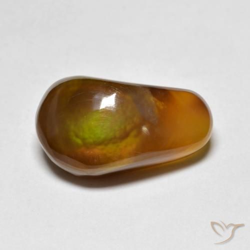 6.51ct Natürlicher Mehrfarbig Feuerachat, Fantasie, Lichtdurchlässig
