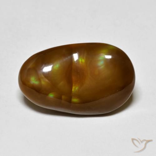 5.46ct Natürlicher Mehrfarbig Feuerachat, Fantasie, Lichtundurchlässig
