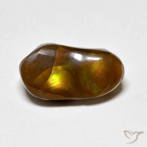 4.96ct Natürlicher Mehrfarbig Feuerachat, Fantasie, Lichtundurchlässig