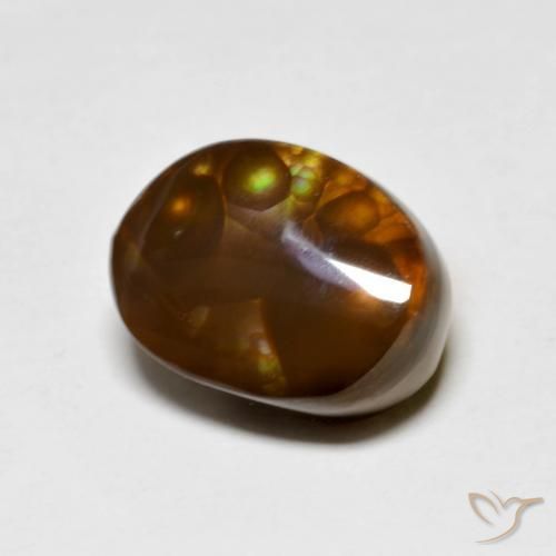 5.02ct Natürlicher Mehrfarbig Feuerachat, Fantasie, Lichtundurchlässig