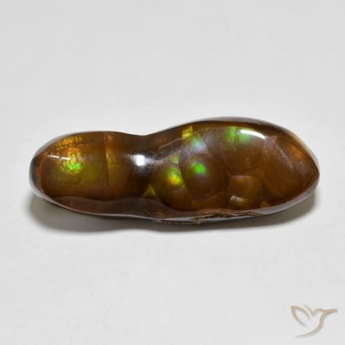6.34ct Natürlicher Mehrfarbig Feuerachat, Fantasie, Lichtundurchlässig