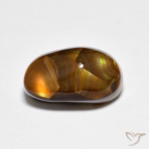 3.99ct Natürlicher Mehrfarbig Feuerachat, Fantasie, Lichtundurchlässig