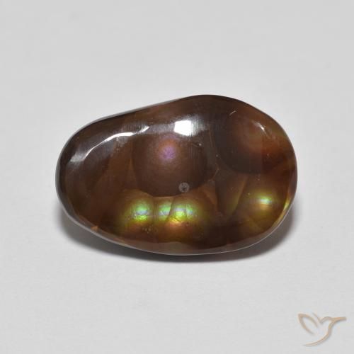 3.68ct Natürlicher Mehrfarbig Feuerachat, Fantasie, Lichtundurchlässig