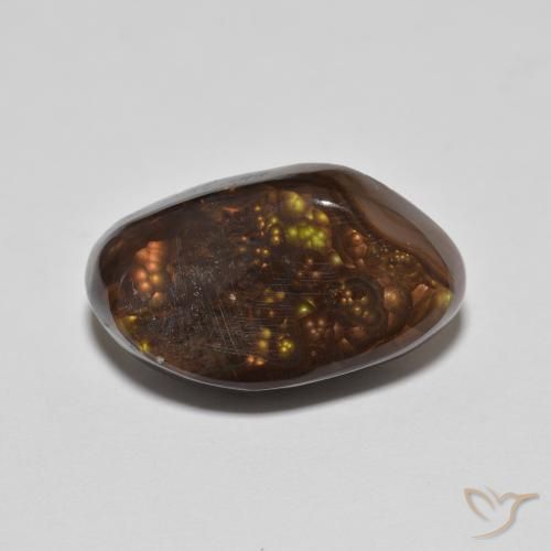 8.77ct Natürlicher Mehrfarbig Feuerachat, Fantasie, Lichtundurchlässig