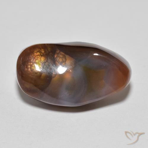 8.43ct Natürlicher Mehrfarbig Feuerachat, Fantasie, Lichtundurchlässig