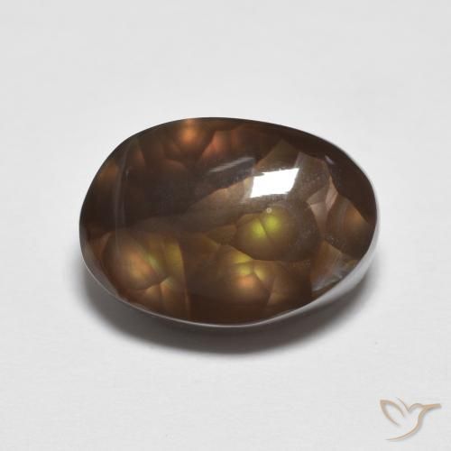 6.12ct Natürlicher Mehrfarbig Feuerachat, Fantasie, Lichtundurchlässig