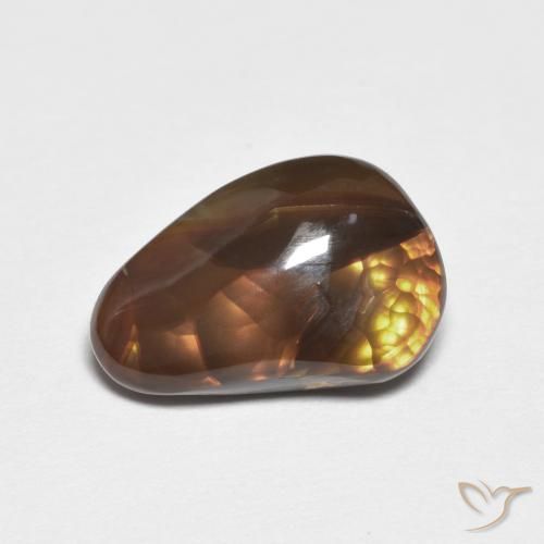 2.61ct Natürlicher Mehrfarbig Feuerachat, Fantasie, Lichtundurchlässig