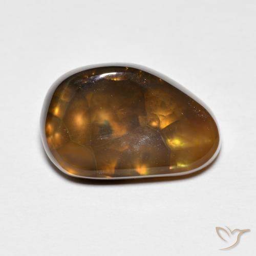 5.21ct Natürlicher Mehrfarbig Feuerachat, Fantasie, Lichtundurchlässig