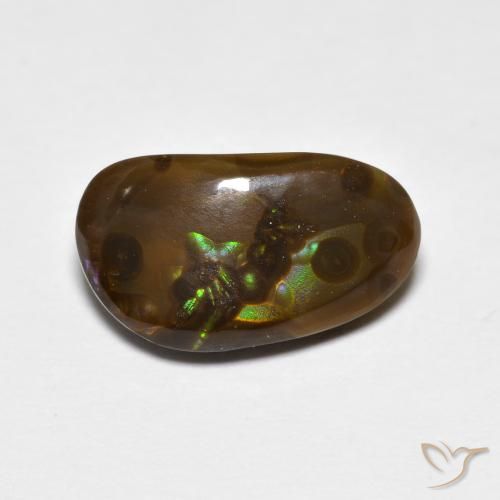 4.62ct Natürlicher Mehrfarbig Feuerachat, Fantasie, Lichtundurchlässig
