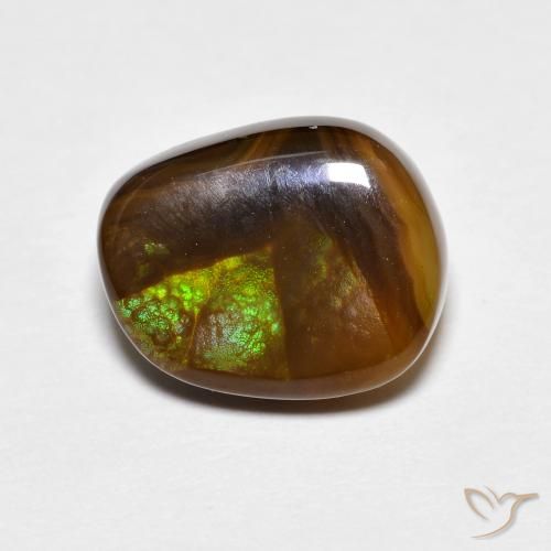 3.81ct Natürlicher Mehrfarbig Feuerachat, Fantasie, Lichtundurchlässig