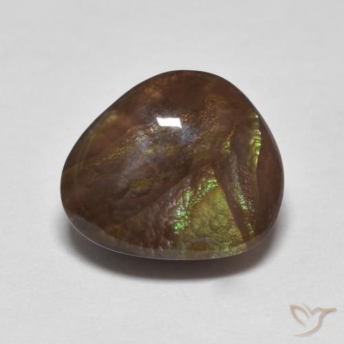 4.21ct Natürlicher Mehrfarbig Feuerachat, Fantasie, Lichtundurchlässig