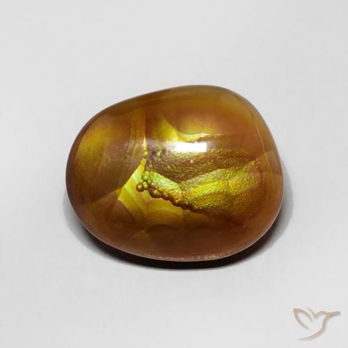3.41ct Natürlicher Mehrfarbig Feuerachat, Fantasie, Lichtundurchlässig
