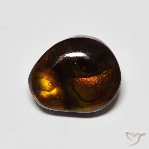 5.21ct Natürlicher Mehrfarbig Feuerachat, Fantasie, Lichtundurchlässig