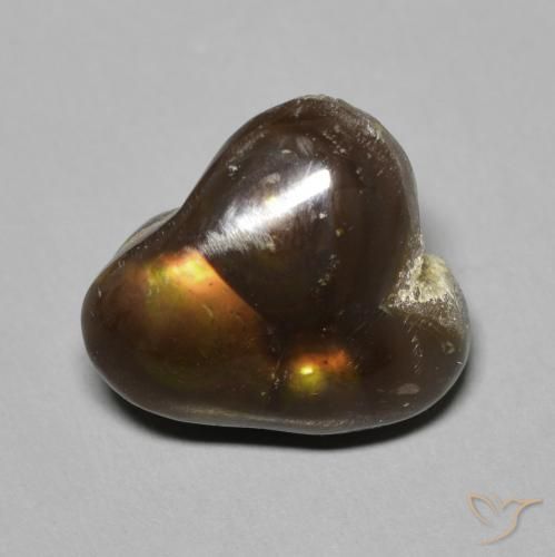 6.71ct Natürlicher Mehrfarbig Feuerachat, Fantasie, Lichtundurchlässig