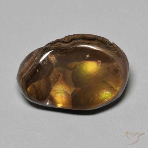 6.63ct Natürlicher Mehrfarbig Feuerachat, Fantasie, Lichtundurchlässig