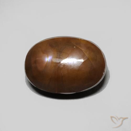 3.25ct Natürlicher Mehrfarbig Feuerachat, Oval, Lichtundurchlässig