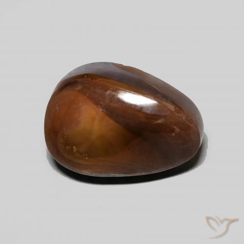 4.40ct Natürlicher Mehrfarbig Feuerachat, Fantasie, Lichtundurchlässig