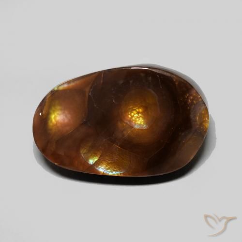 6.54ct Natürlicher Mehrfarbig Feuerachat, Fantasie, Lichtundurchlässig