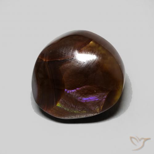 5.47ct Natürlicher Mehrfarbig Feuerachat, Fantasie, Lichtundurchlässig