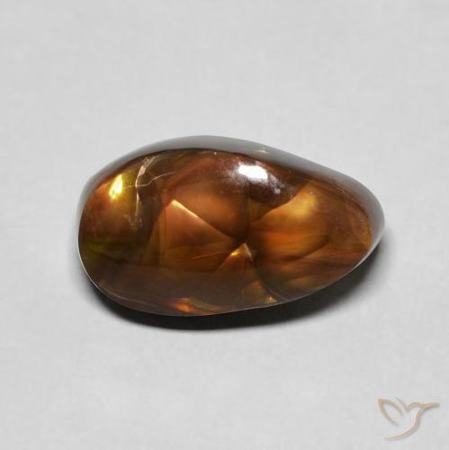 4.45ct Natürlicher Mehrfarbig Feuerachat, Fantasie, Lichtundurchlässig