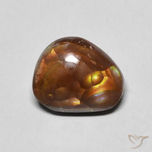 4.91ct Natürlicher Mehrfarbig Feuerachat, Fantasie, Lichtundurchlässig