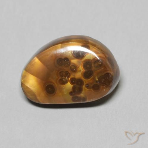 5.12ct Natürlicher Mehrfarbig Feuerachat, Fantasie, Lichtundurchlässig