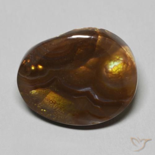9.70ct Natürlicher Mehrfarbig Feuerachat, Fantasie, Lichtundurchlässig