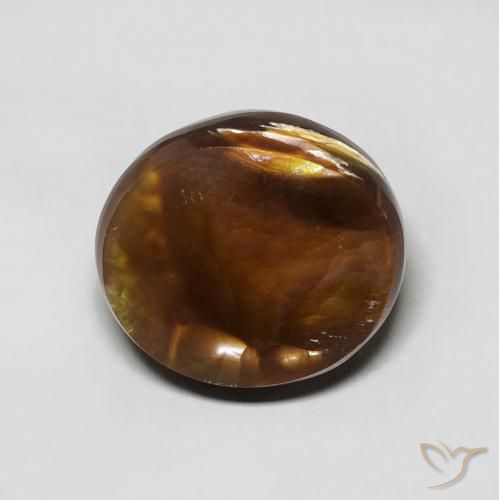5.73ct Natürlicher Mehrfarbig Feuerachat, Oval, Lichtundurchlässig