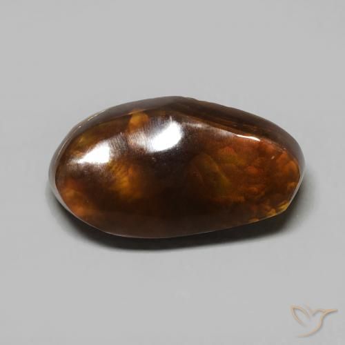 5.59ct Natürlicher Mehrfarbig Feuerachat, Fantasie, Lichtundurchlässig